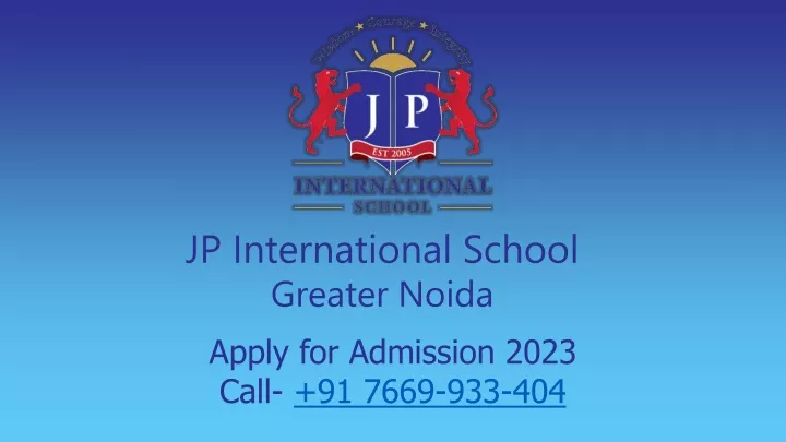 jp international school greater noida apply