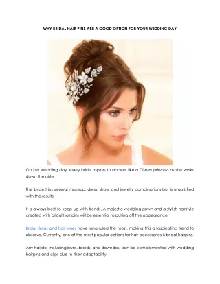 Useful Tips for Choosing Bridal Hair Accessories