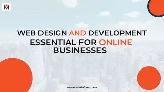 Web Design and Development Essential for Online Businesses