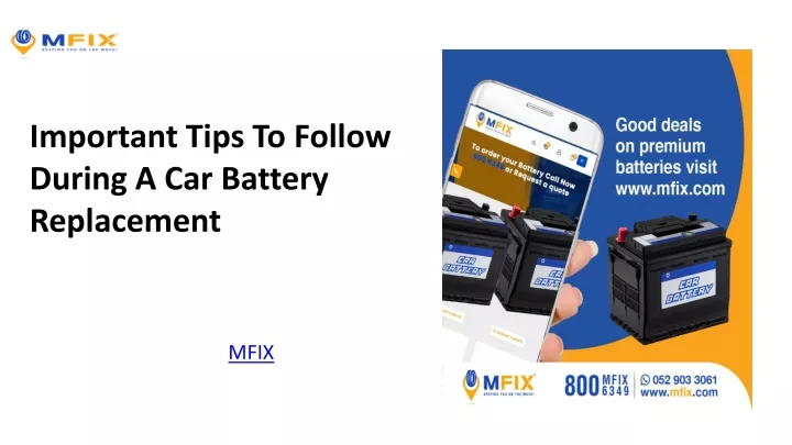 important tips to follow during a car battery