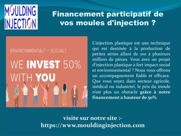 financement participatif de vos moules d injection