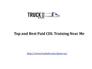 Best Paid CDL Training Near Me