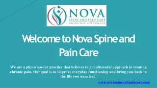 Professional and Best Pain Specialist in Alpharetta | Nova Spine and Pain Care