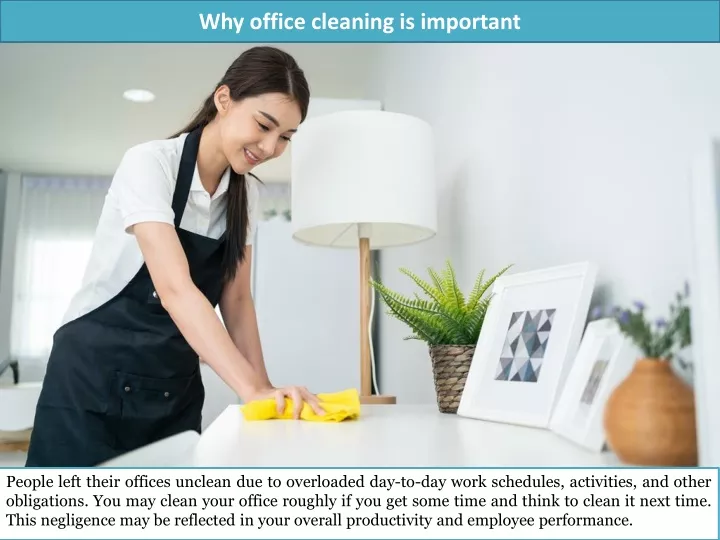 why office cleaning is important