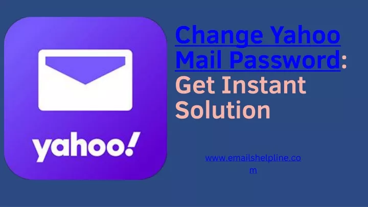 change yahoo mail password get instant solution