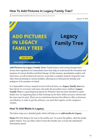 how to add pictures in legacy family tree