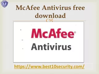 McAfee antivirus free download