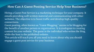 How Can A Guest Posting Service Help Your Business - ACG Digital Marketing