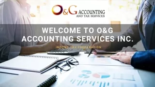 Tax Preparation Services Near Me - O&G Accounting Services