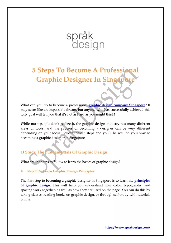5 steps to become a professional graphic designer