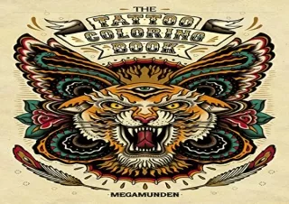 (PDF/DOWNLOAD) The Tattoo Coloring Book: Coloring Book for Adults free