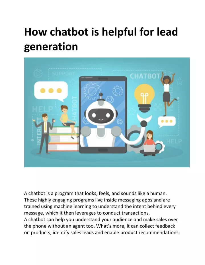 how chatbot is helpful for lead generation