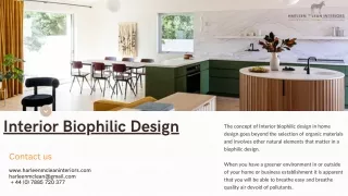 Green Up Your Interior With Biophilic Design