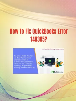 Troubleshoot QuickBooks POS Error 140305