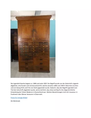 Preise für Vintage-Möbel