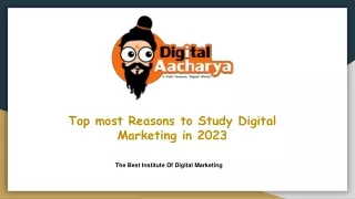 top most reasons to study digital marketing
