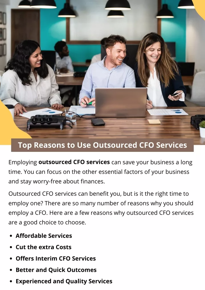 top reasons to use outsourced cfo services