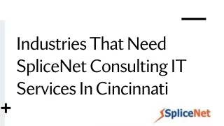 Industries That Need SpliceNet Consulting IT Services In Cincinnati_