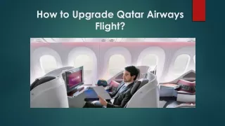 How to Upgrade Qatar Airways Flight