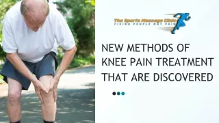 New Methods of Knee Pain Treatment That Are Discovered