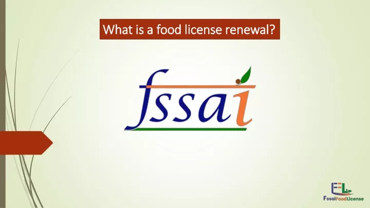 what is a food license renewal
