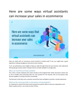 here are some ways virtual assistants