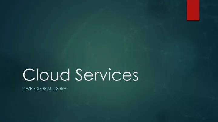 cloud services