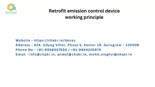 retrofit emission control device working principle