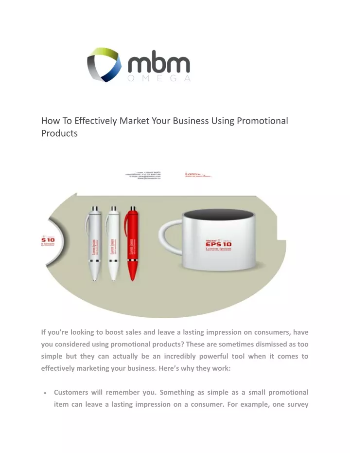 how to effectively market your business using