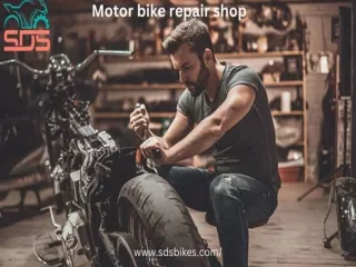 Motor bike repair shop
