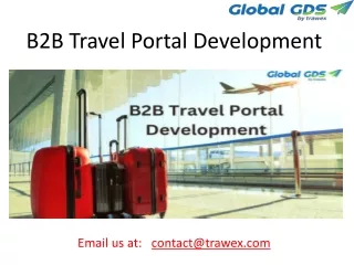 b2b travel portal development