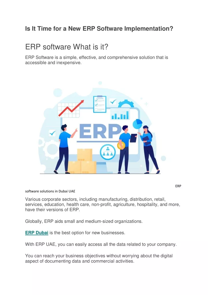 PPT - Is It Time for a New ERP Software Implementation PowerPoint ...