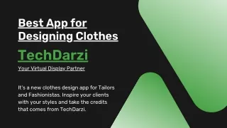 best app for designing clothes techdarzi your