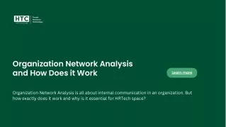 Organization Network Analysis and How Does it Work