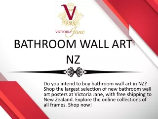 BATHROOM WALL ART NZ