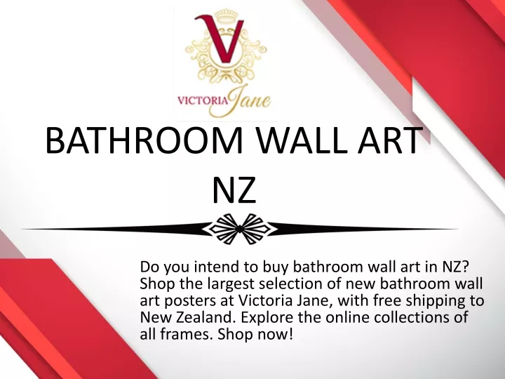 PPT BATHROOM WALL ART NZ PowerPoint Presentation, free download ID
