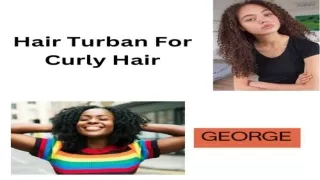 Hair Turban For Curly Hair