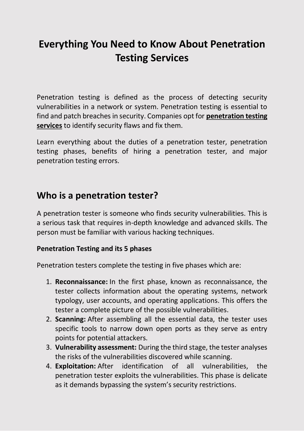 PPT - Everything You Need to Know About Penetration Testing PowerPoint ...