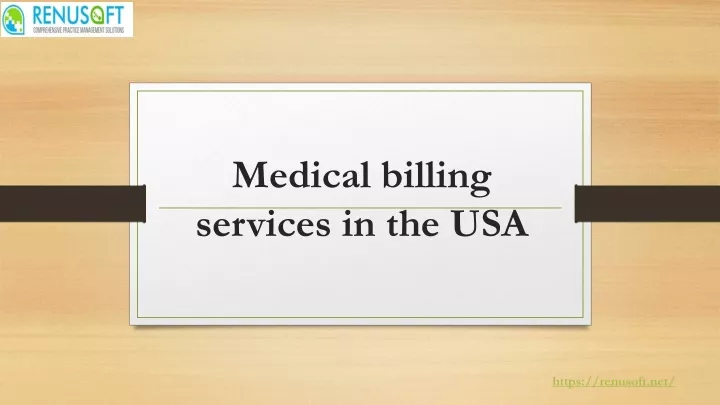 medical billing services in the usa