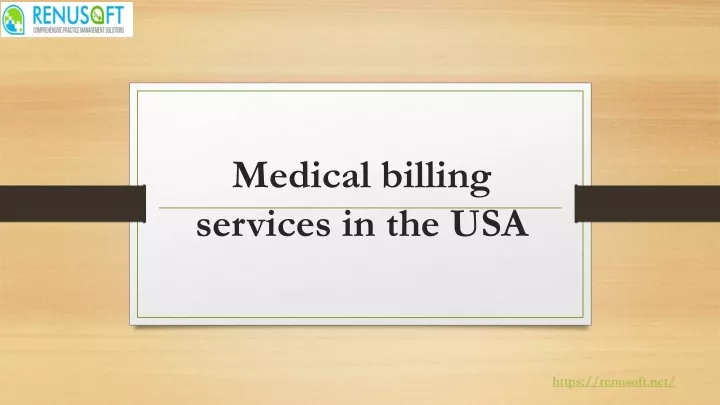 medical billing services in the usa