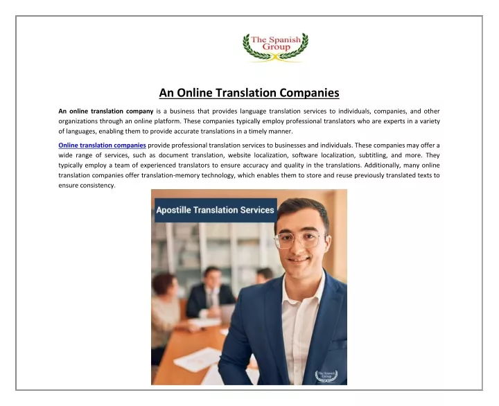 an online translation companies