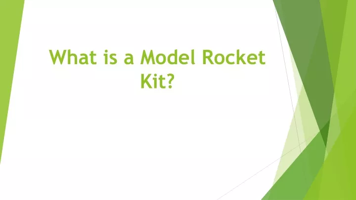 what is a model rocket kit