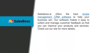 Review Management Crm Software  Salesboss.ai