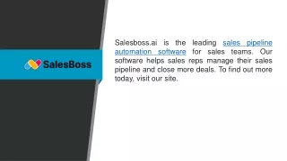 Sales Pipeline Automation Software  Salesboss.ai