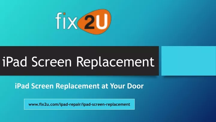 ipad screen replacement