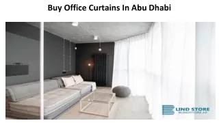 Buy Office Curtains In Abu Dhabi