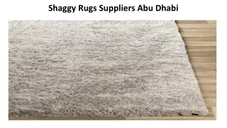 Shaggy Rugs Suppliers Abu Dhabi