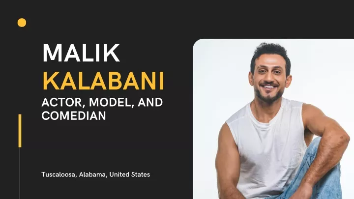 malik kalabani actor model and comedian