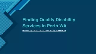 Finding Quality Disability Services in Perth WA
