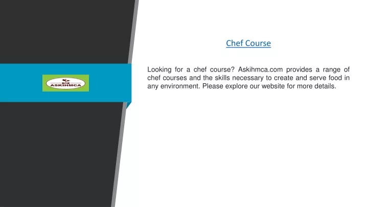 chef course